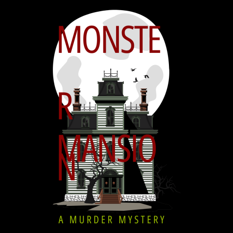 A photo of the Monster Mansion Murder Mystery graphic