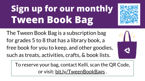 Tween Book Bag sign up slide