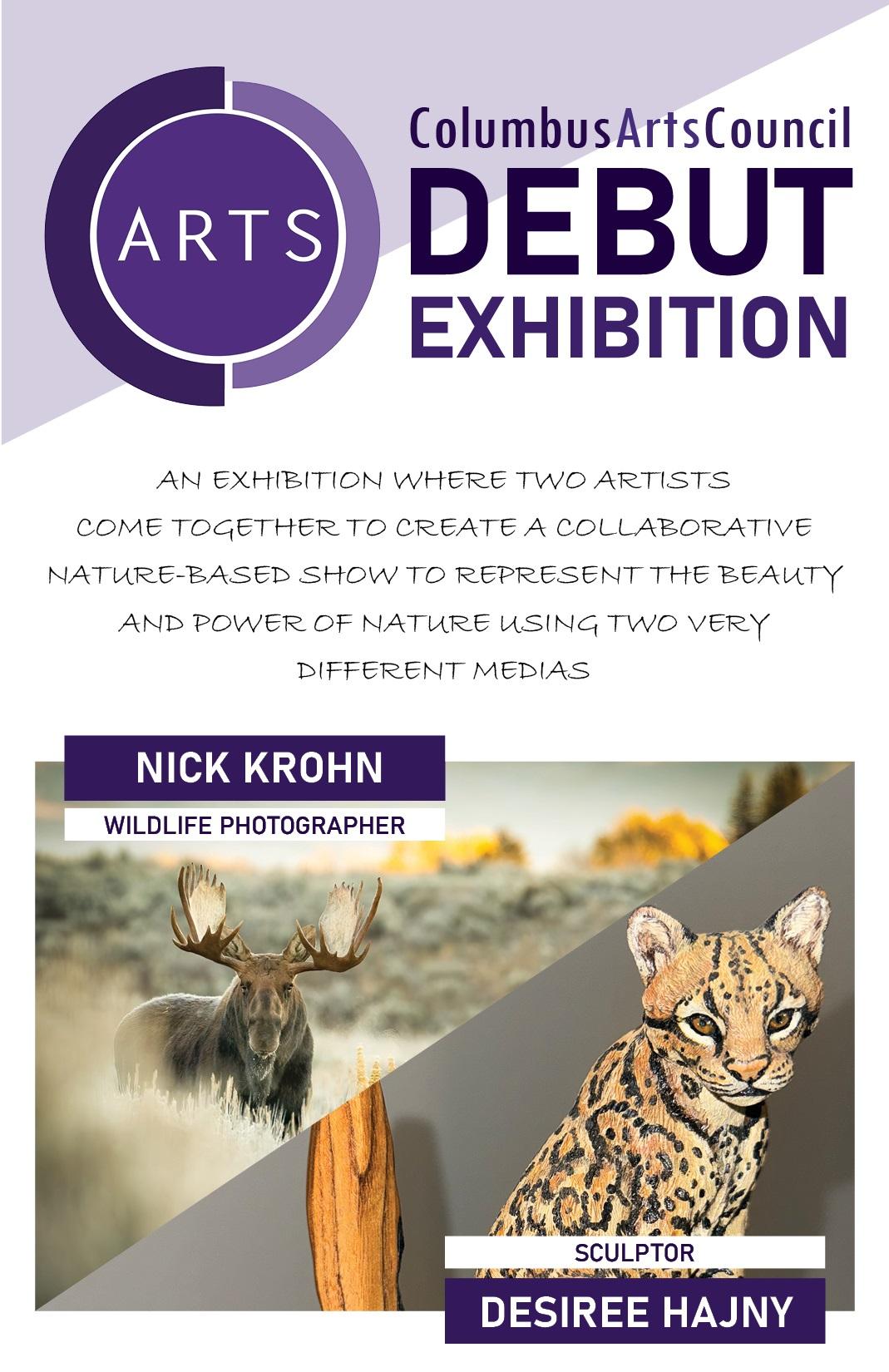 An exhibition where 2 artists create a collaborative nature-based show to represent the beauty and power of nature